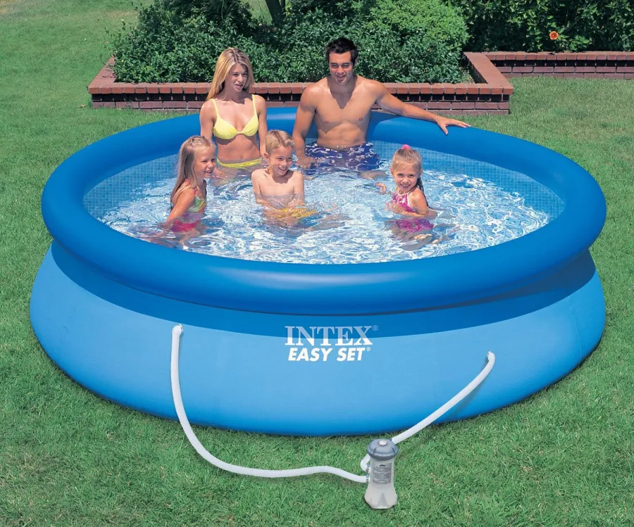 Бассейн надувной Easy Set 396 х 84 см (насос с фильтром) INTEX