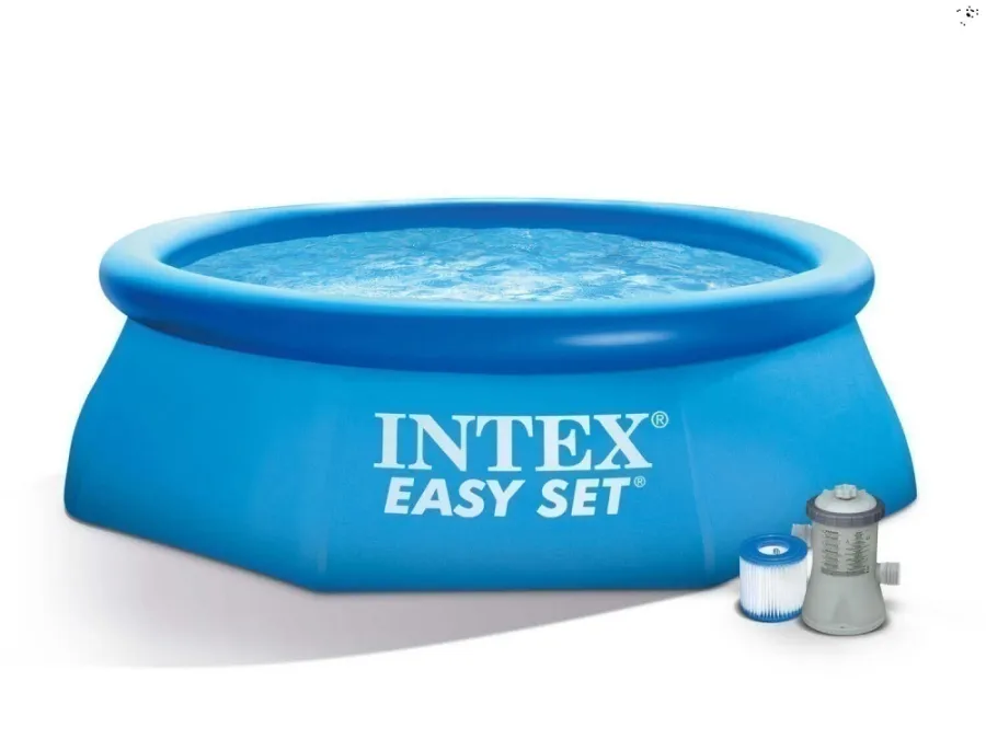 Бассейн надувной Easy Set, 244 х 61 см, фильтр-насос 1250 л/ч,  INTEX